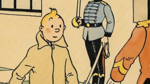 Rare Tintin drawing sells at auction