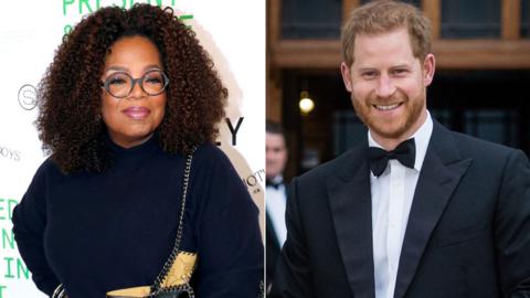 Oprah Winfrey and the Duke of Sussex