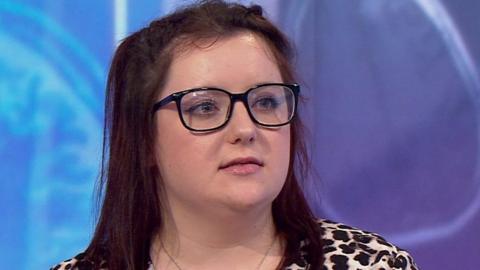 Lucy Evans had encephalitis, which has caused her to experience frightening delusions.