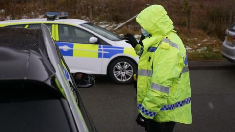 Police turning cars away from Brecon