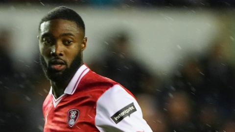 Tyler Blackett in action for Rotherham