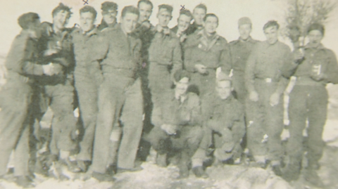 Picture of Ted Ross with other RAF servicemen.