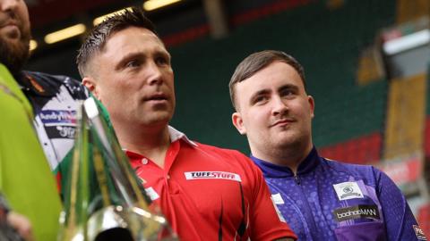 Gerwyn Price and Luke Littler