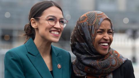 Alexandria Ocasio-Cortez and Ilhan Omar