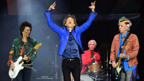 The Rolling Stones performing in Cardiff, Wales, this year