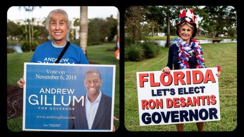 Sights and sounds from Florida governor's race reveal the passion of the people - and a political divide.