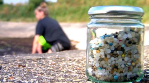 A jar of nurdles