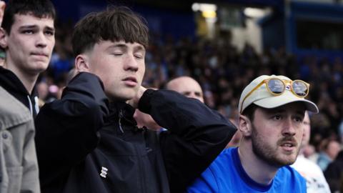 Birmingham City fans look dejected