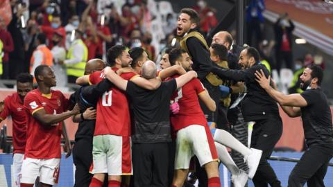 Al Ahly celebrate securing third-place play-off