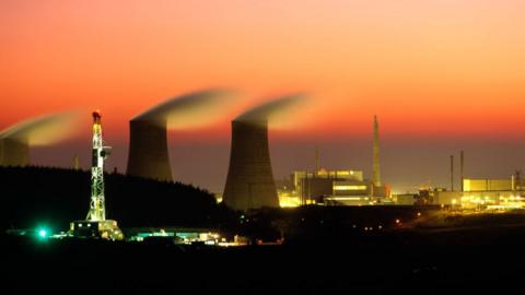 Sellafield at night