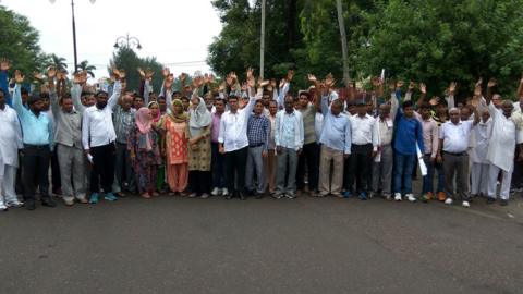 Dalits protests against the gang rape in Rohtak on Sunday 17 July 2016