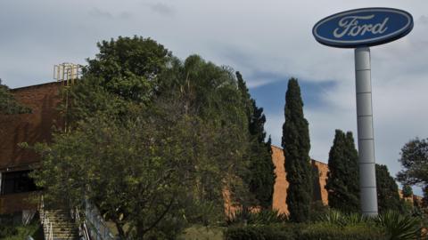 View of the US carmaker Ford plant in Sao Bernardo do Campo, 25 km south of Sao Paulo, Brazil on May 15, 2015.