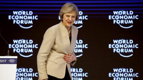 Theresa May at Davos