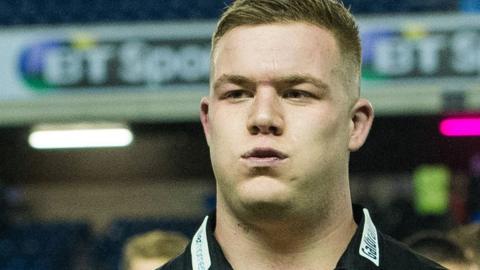 Murray McCallum made his Scotland senior international debut as a replacement against Wales in Cardiff in the opening match of the 2018 Six Nations