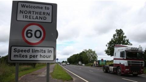 Welcome to Northern Ireland sign