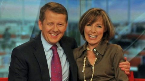 Bill Turnbull and Sian Williams on the 鶹Լ Breakfast sofa