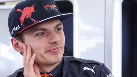 Max Verstappen at F1 testing in Bahrain