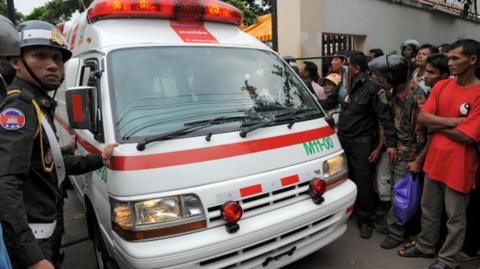 A Cambodian ambulance