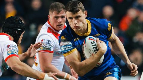 Innes Senior (centre) in action for Wakefield