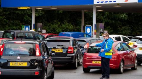 Petrol queues