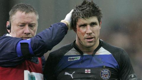 One of Bath loose forward Michael Lipman's on-field head injuries came against Toulouse at the Rec in 2009