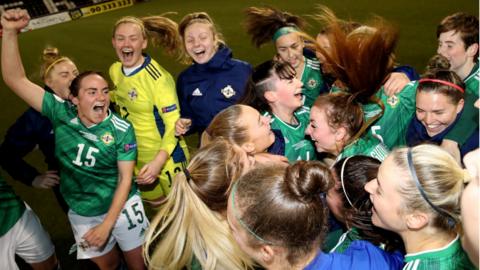 Northern Ireland celebrate