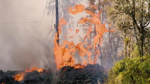 Lava fountain