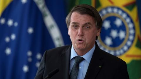 Brazil's president Jair Bolsonaro