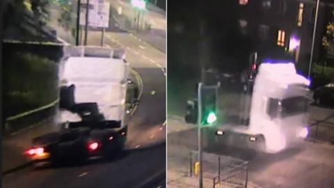 CCTV of HGV