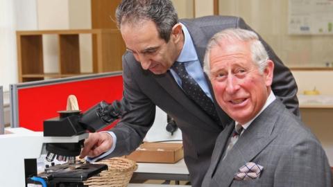 Prince Charles with Dr Corrado D'Arrigo