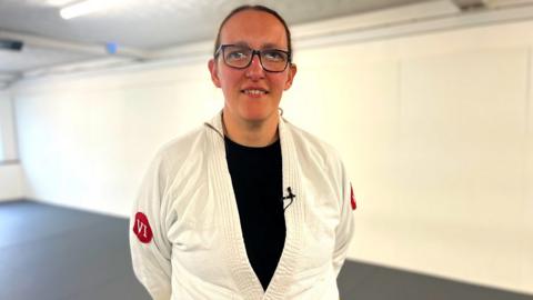 Collette Kerr won gold at the British Open Adaptive and Visually Impaired Judo Championships in Wales.