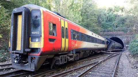 Train collision in Salisbury