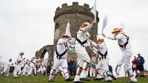 Morris dancing at Bradgate Park, Leicestershire