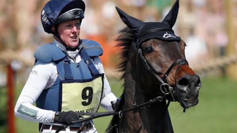 Nicola Wilson riding JL Dublin during the Badminton Horse Trials