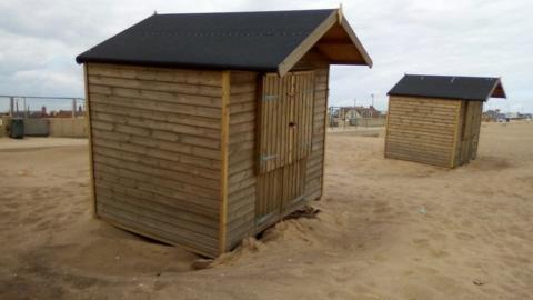 Beach huts