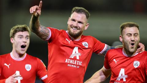 James Norwood scored Barnsley's second goal against Sheffield Wednesday