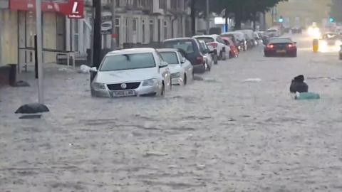 flooded street