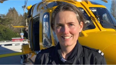 Helicopter pilot Hannah Nobbs