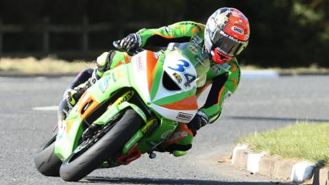 Alastair Seeley in action at the 2016 NW200