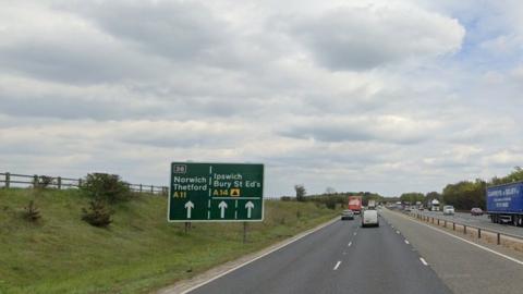 A14 near Chippenham