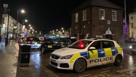 A police car parked in Yarm