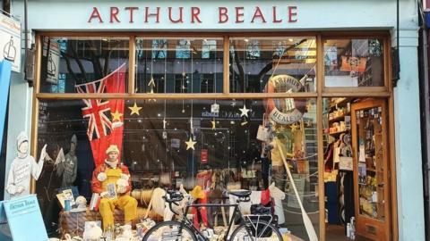 Arthur Beale yacht chandler shop window