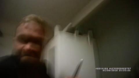 Knife attack caught on camera