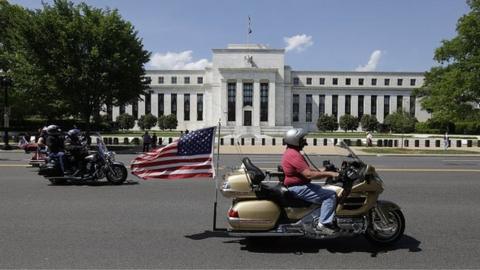 Motorcycclist participating in the The Rolling Thunder First Amendment Demonstration Run