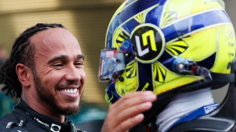 Lewis HAmilton and Lando Norris