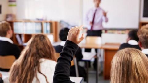 Children in a classroom