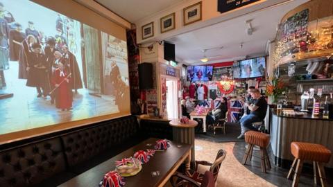 Screening at the Three Lions pub