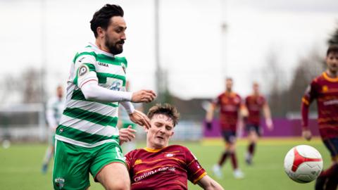 New Saints' Ryan Brobbel in action against Cardiff Met