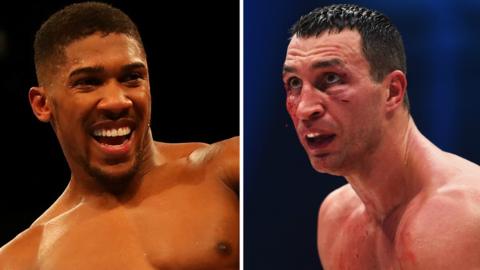 Anthony Joshua and Wladimir Klitschko