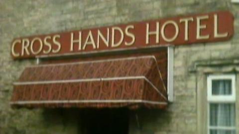 Cross Hands Hotel on the news